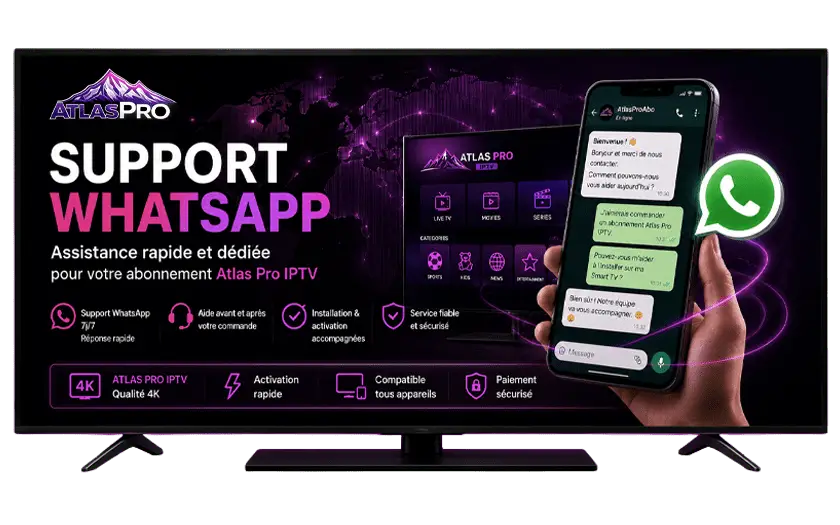 Code Atlas Pro avec support WhatsApp rapide